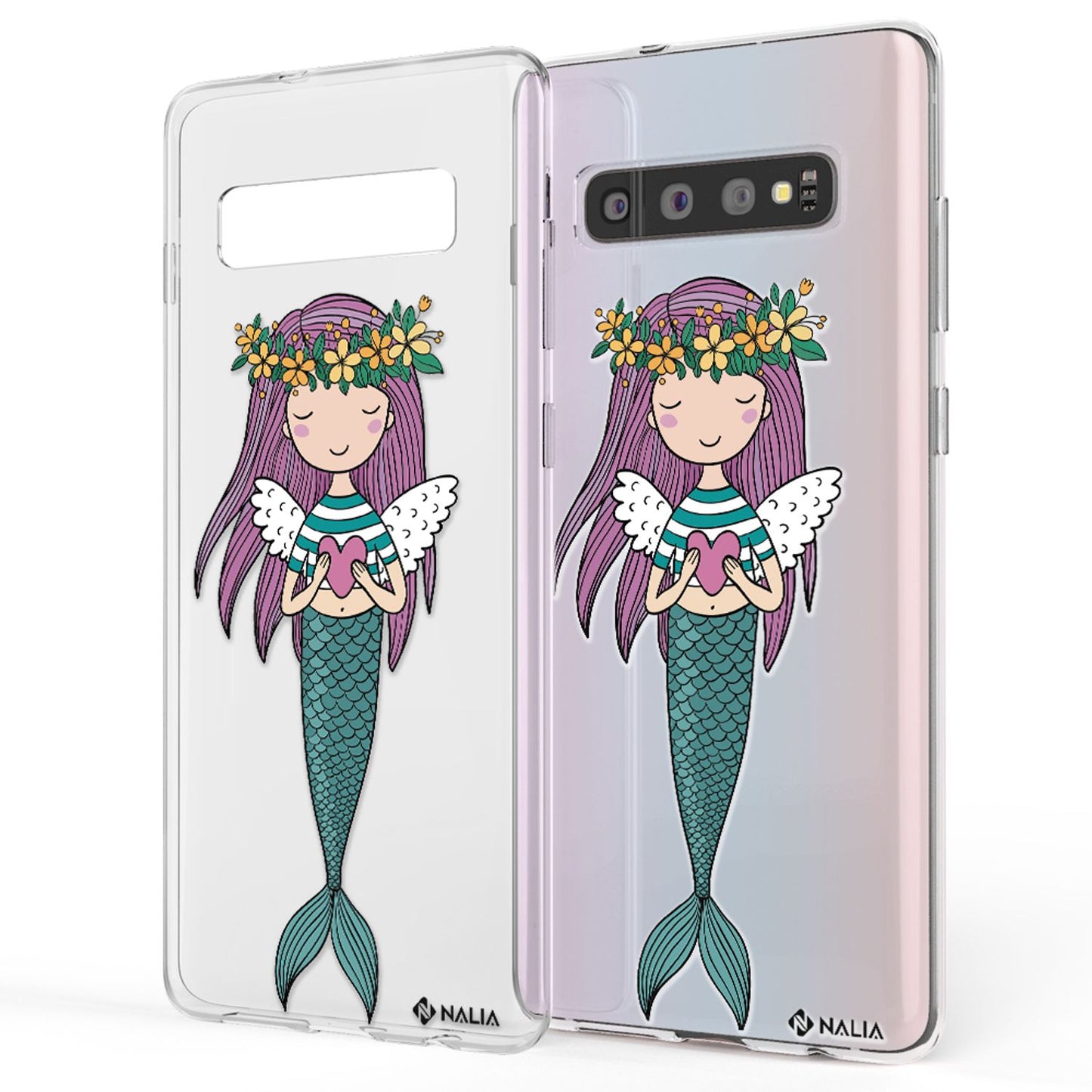 NALIA Handyhülle kompatibel mit Samsung Galaxy S10, Slim Silikon Hülle Motiv Case Cover Crystal Schutzhülle, Durchsichtig Etui Handy-Tasche Backcover Transparent Bumper
