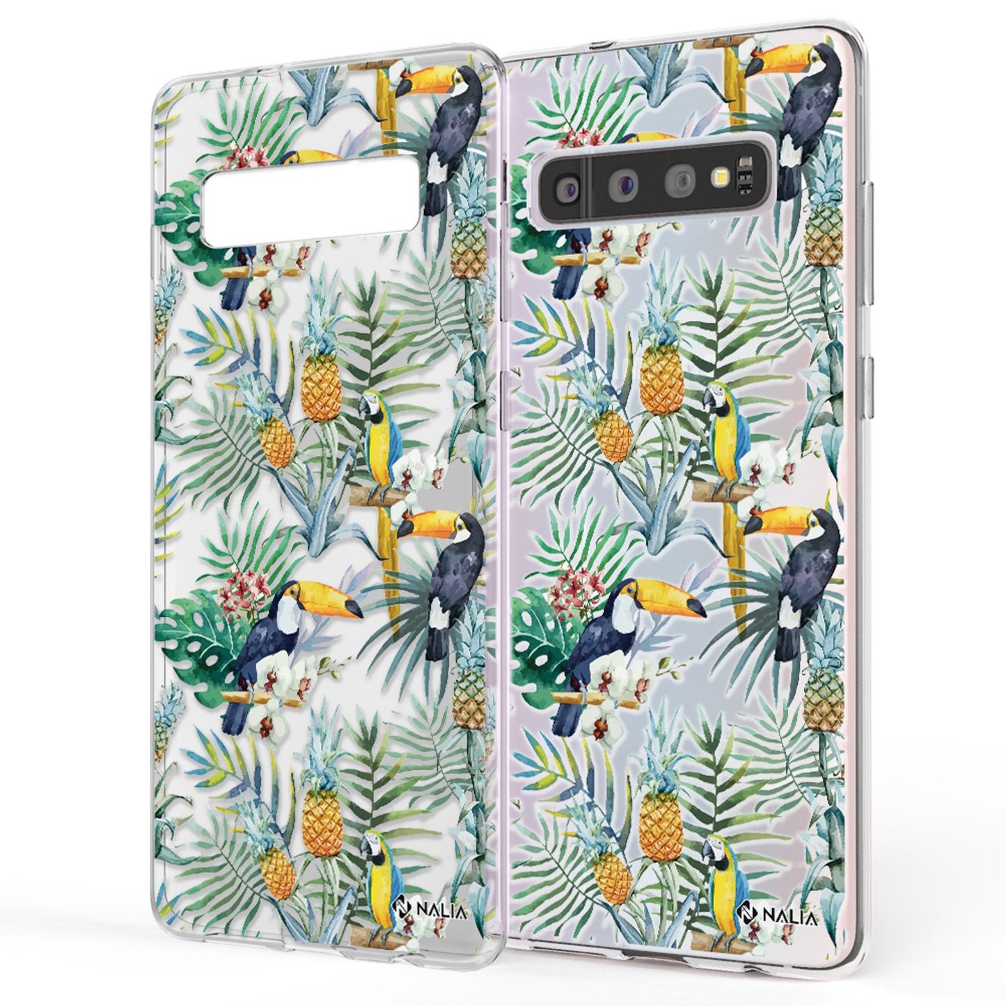 NALIA Handyhülle kompatibel mit Samsung Galaxy S10, Slim Silikon Hülle Motiv Case Cover Crystal Schutzhülle, Durchsichtig Etui Handy-Tasche Backcover Transparent Bumper