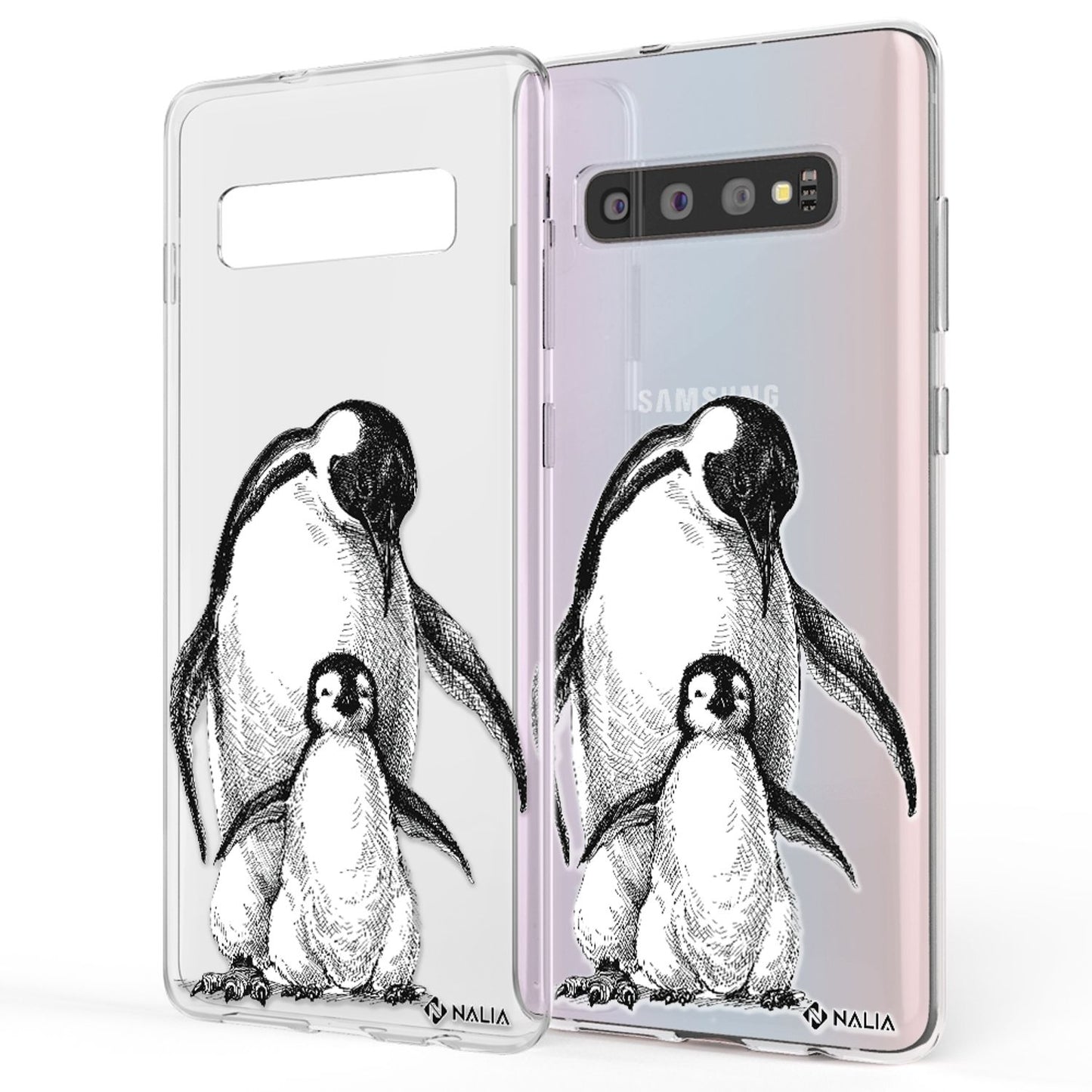 NALIA Handyhülle kompatibel mit Samsung Galaxy S10, Slim Silikon Hülle Motiv Case Cover Crystal Schutzhülle, Durchsichtig Etui Handy-Tasche Backcover Transparent Bumper