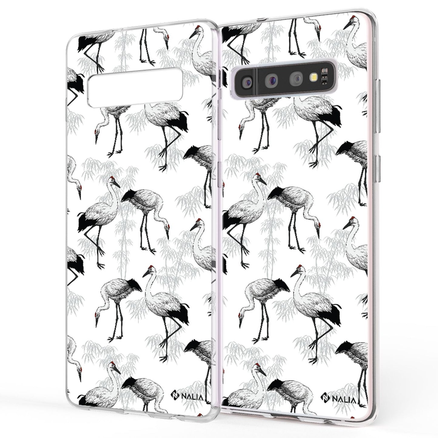 NALIA Handyhülle kompatibel mit Samsung Galaxy S10, Slim Silikon Hülle Motiv Case Cover Crystal Schutzhülle, Durchsichtig Etui Handy-Tasche Backcover Transparent Bumper