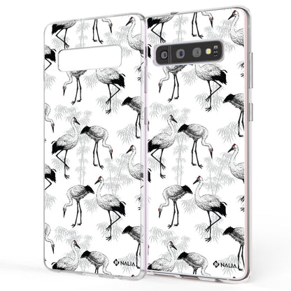 NALIA Handyhülle kompatibel mit Samsung Galaxy S10, Slim Silikon Hülle Motiv Case Cover Crystal Schutzhülle, Durchsichtig Etui Handy-Tasche Backcover Transparent Bumper