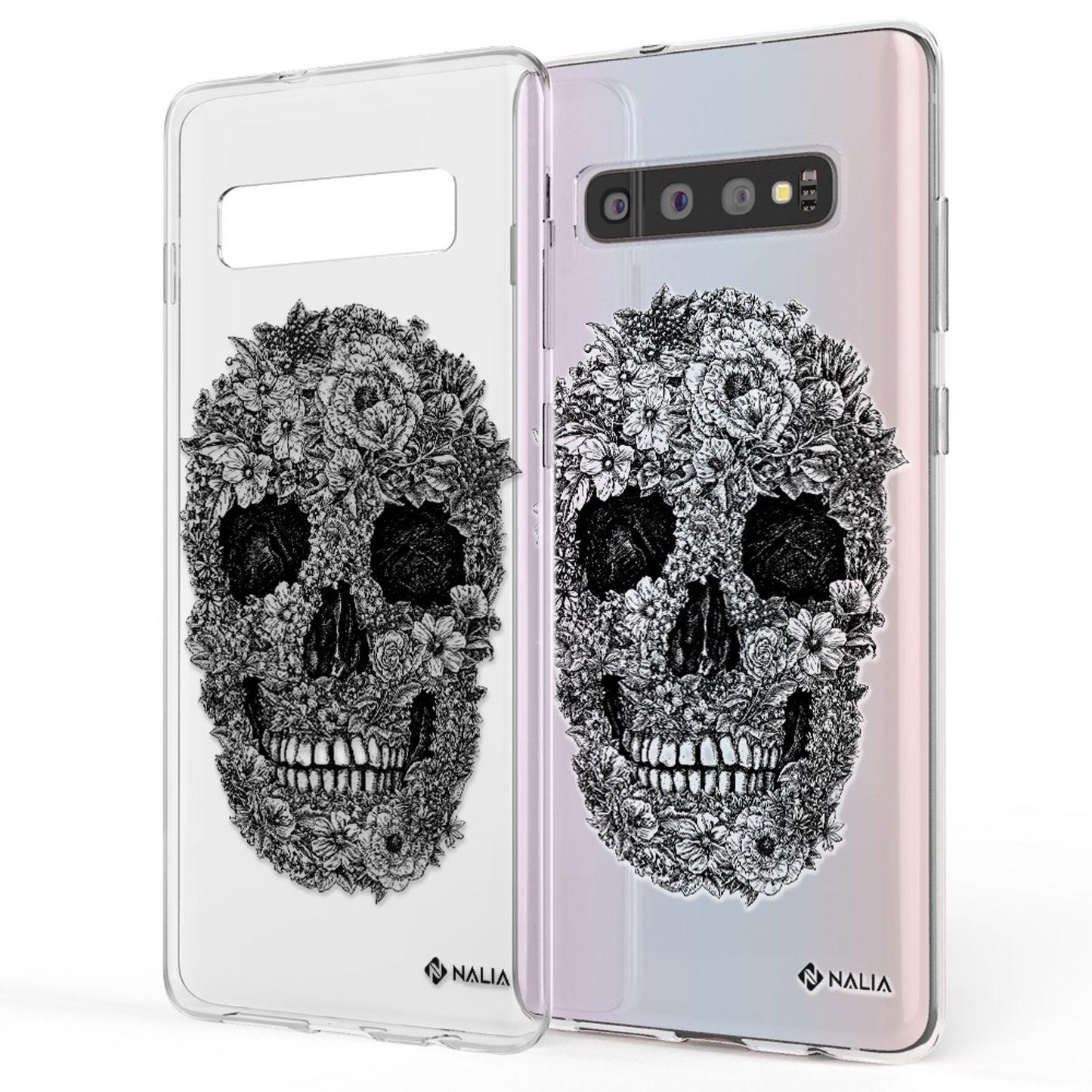 NALIA Handyhülle kompatibel mit Samsung Galaxy S10, Slim Silikon Hülle Motiv Case Cover Crystal Schutzhülle, Durchsichtig Etui Handy-Tasche Backcover Transparent Bumper
