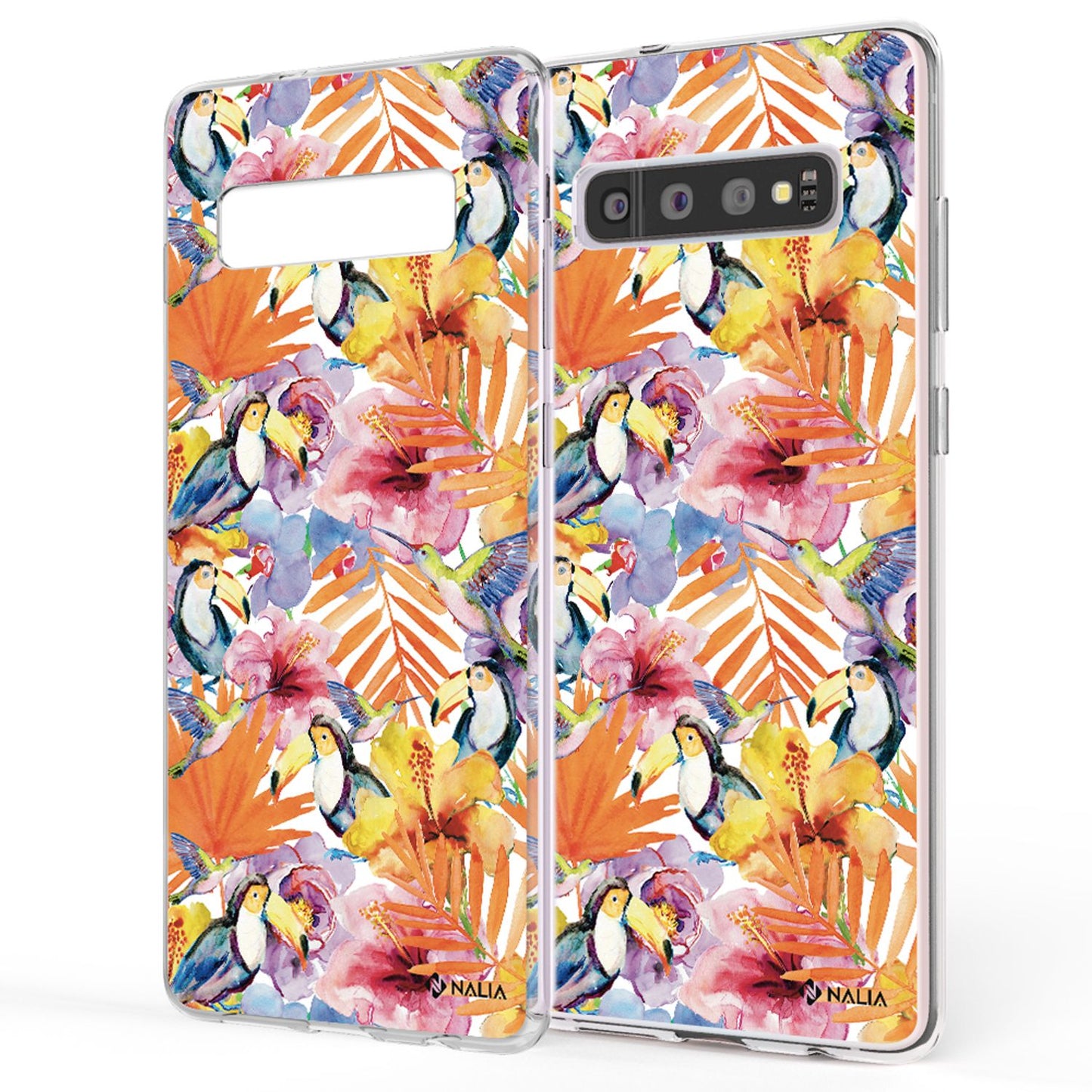 NALIA Handyhülle kompatibel mit Samsung Galaxy S10, Slim Silikon Hülle Motiv Case Cover Crystal Schutzhülle, Durchsichtig Etui Handy-Tasche Backcover Transparent Bumper