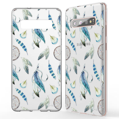 NALIA Handyhülle kompatibel mit Samsung Galaxy S10 Plus, Slim Silikon Hülle Motiv Case Cover Crystal Schutzhülle Durchsichtig Etui Handy-Tasche Backcover Transparent Bumper