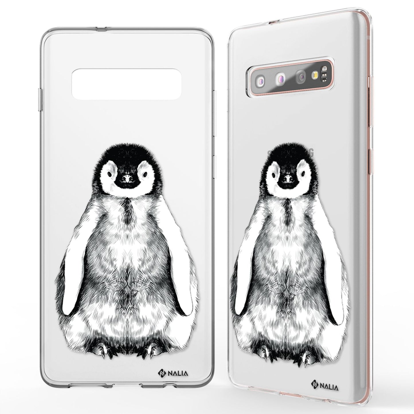 NALIA Handyhülle kompatibel mit Samsung Galaxy S10 Plus, Slim Silikon Hülle Motiv Case Cover Crystal Schutzhülle Durchsichtig Etui Handy-Tasche Backcover Transparent Bumper