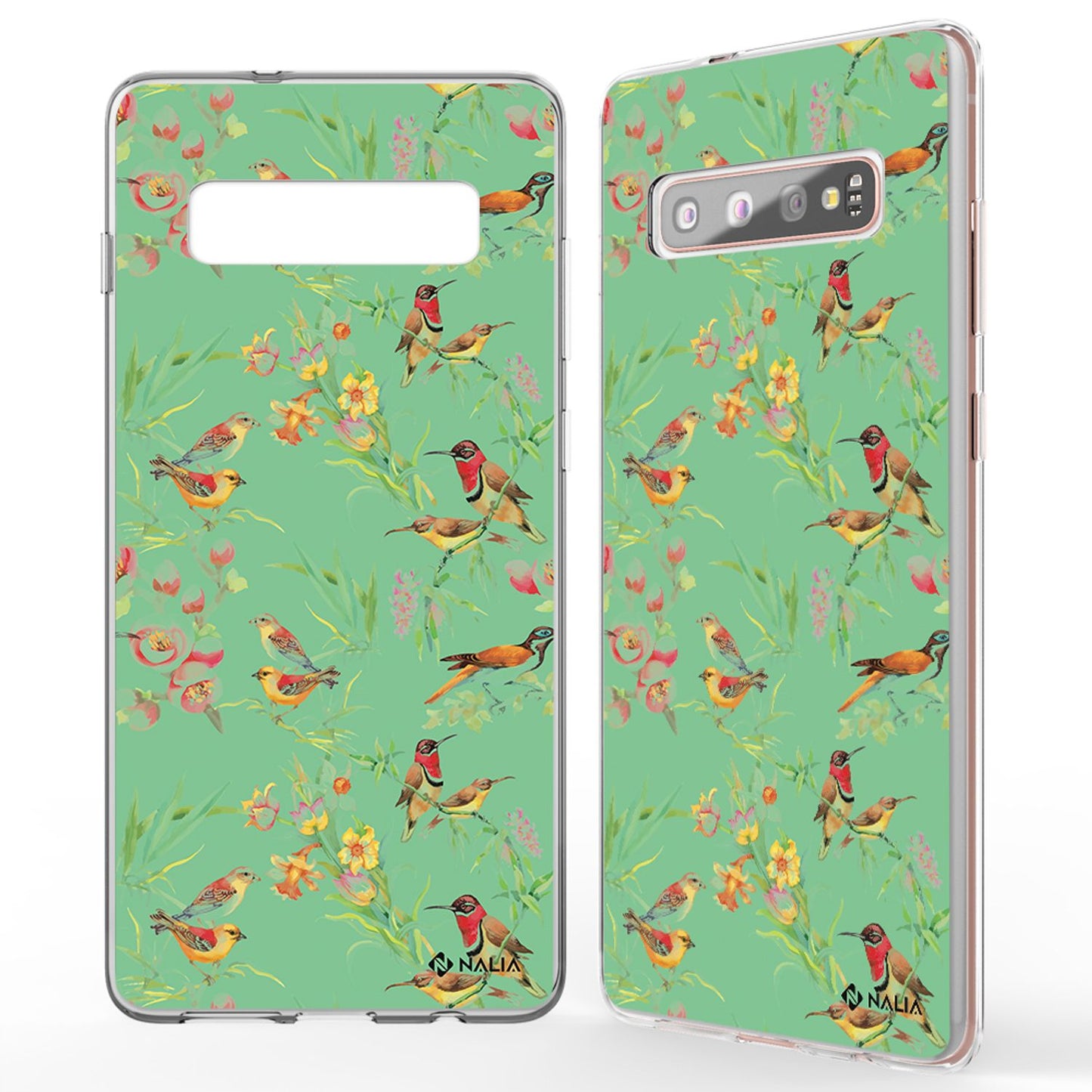 NALIA Handyhülle kompatibel mit Samsung Galaxy S10 Plus, Slim Silikon Hülle Motiv Case Cover Crystal Schutzhülle Durchsichtig Etui Handy-Tasche Backcover Transparent Bumper