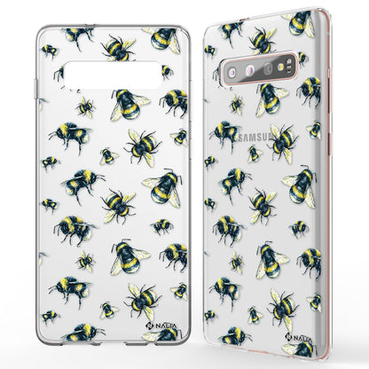 NALIA Handyhülle kompatibel mit Samsung Galaxy S10 Plus, Slim Silikon Hülle Motiv Case Cover Crystal Schutzhülle Durchsichtig Etui Handy-Tasche Backcover Transparent Bumper
