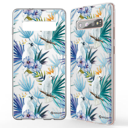 NALIA Handyhülle kompatibel mit Samsung Galaxy S10 Plus, Slim Silikon Hülle Motiv Case Cover Crystal Schutzhülle Durchsichtig Etui Handy-Tasche Backcover Transparent Bumper