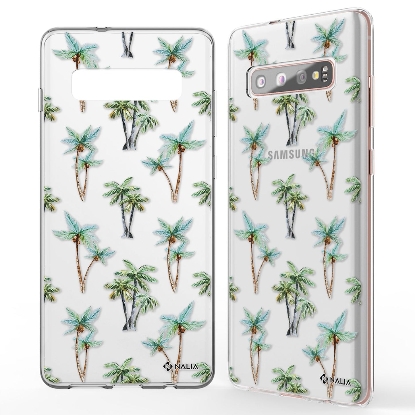 NALIA Handyhülle kompatibel mit Samsung Galaxy S10 Plus, Slim Silikon Hülle Motiv Case Cover Crystal Schutzhülle Durchsichtig Etui Handy-Tasche Backcover Transparent Bumper