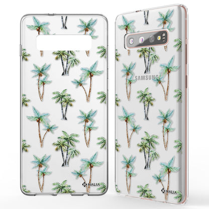 NALIA Handyhülle kompatibel mit Samsung Galaxy S10 Plus, Slim Silikon Hülle Motiv Case Cover Crystal Schutzhülle Durchsichtig Etui Handy-Tasche Backcover Transparent Bumper