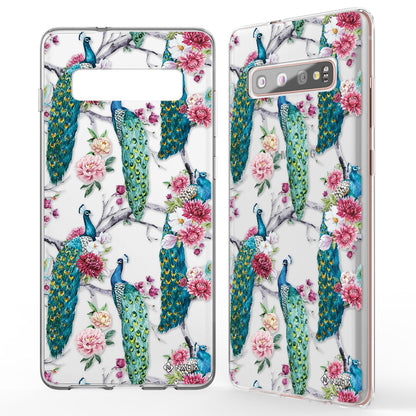 NALIA Handyhülle kompatibel mit Samsung Galaxy S10 Plus, Slim Silikon Hülle Motiv Case Cover Crystal Schutzhülle Durchsichtig Etui Handy-Tasche Backcover Transparent Bumper