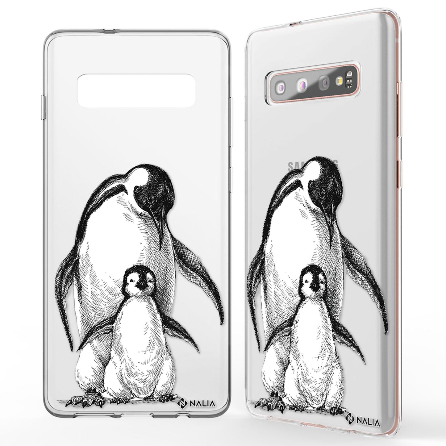 NALIA Handyhülle kompatibel mit Samsung Galaxy S10 Plus, Slim Silikon Hülle Motiv Case Cover Crystal Schutzhülle Durchsichtig Etui Handy-Tasche Backcover Transparent Bumper