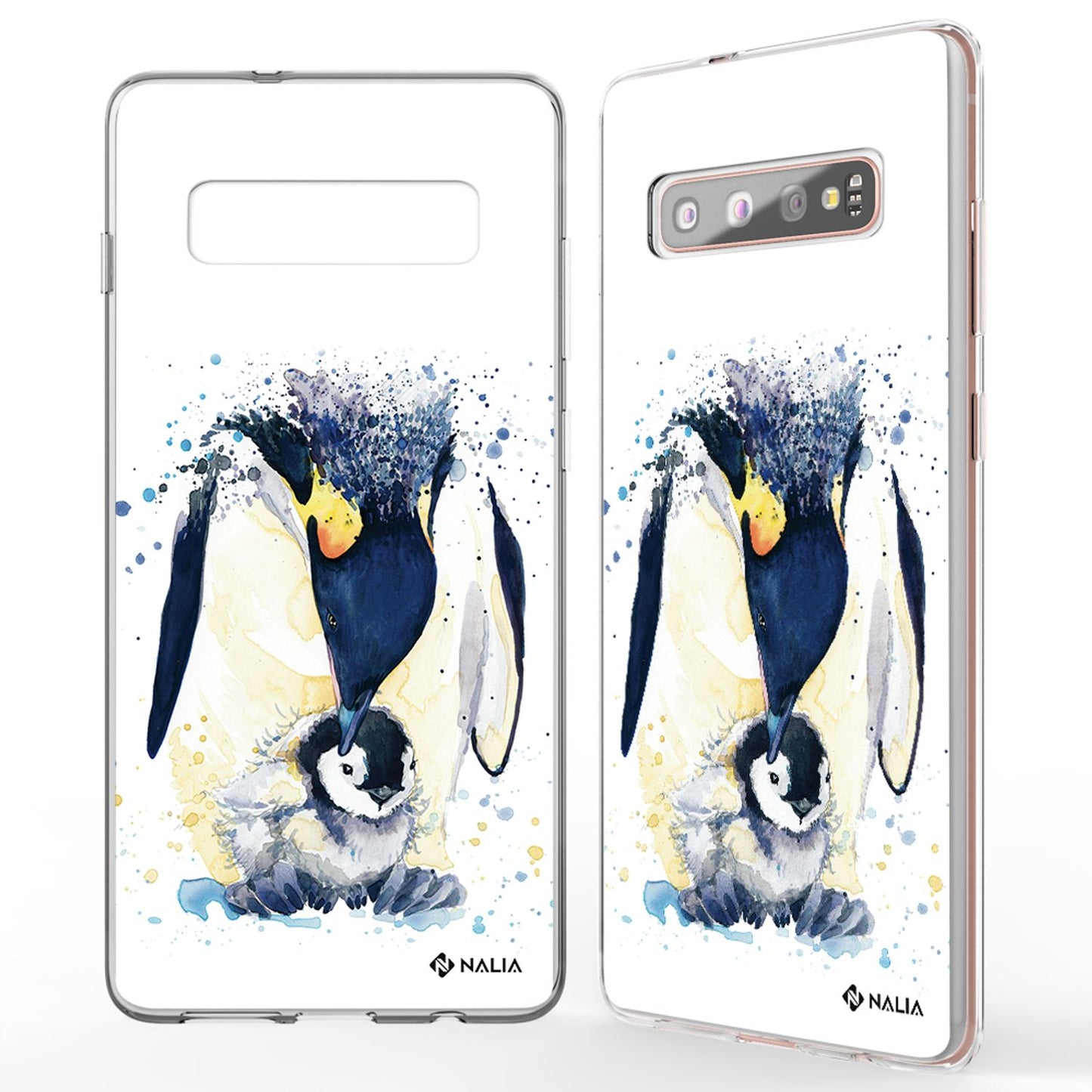 NALIA Handyhülle kompatibel mit Samsung Galaxy S10 Plus, Slim Silikon Hülle Motiv Case Cover Crystal Schutzhülle Durchsichtig Etui Handy-Tasche Backcover Transparent Bumper