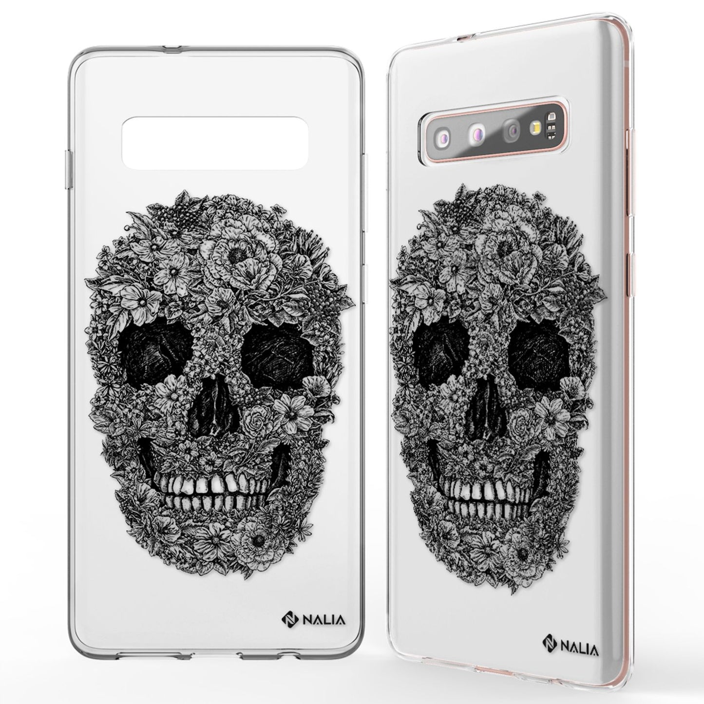 NALIA Handyhülle kompatibel mit Samsung Galaxy S10 Plus, Slim Silikon Hülle Motiv Case Cover Crystal Schutzhülle Durchsichtig Etui Handy-Tasche Backcover Transparent Bumper