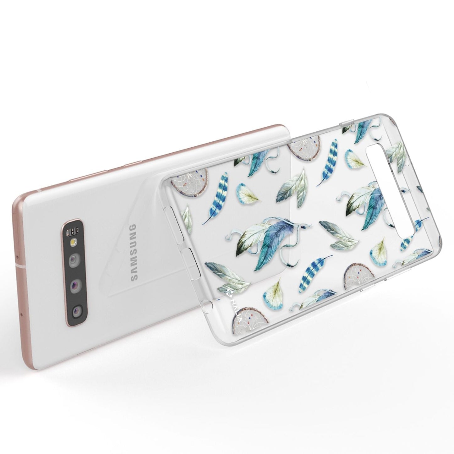 NALIA Handyhülle kompatibel mit Samsung Galaxy S10 Plus, Slim Silikon Hülle Motiv Case Cover Crystal Schutzhülle Durchsichtig Etui Handy-Tasche Backcover Transparent Bumper