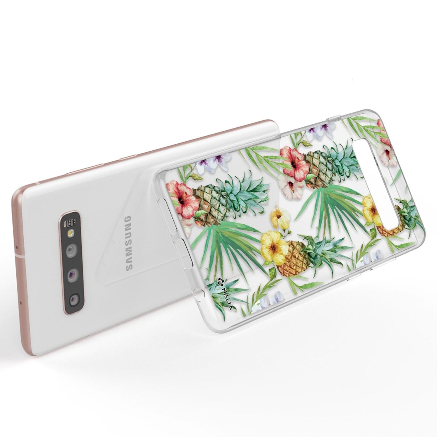 NALIA Handyhülle kompatibel mit Samsung Galaxy S10 Plus, Slim Silikon Hülle Motiv Case Cover Crystal Schutzhülle Durchsichtig Etui Handy-Tasche Backcover Transparent Bumper