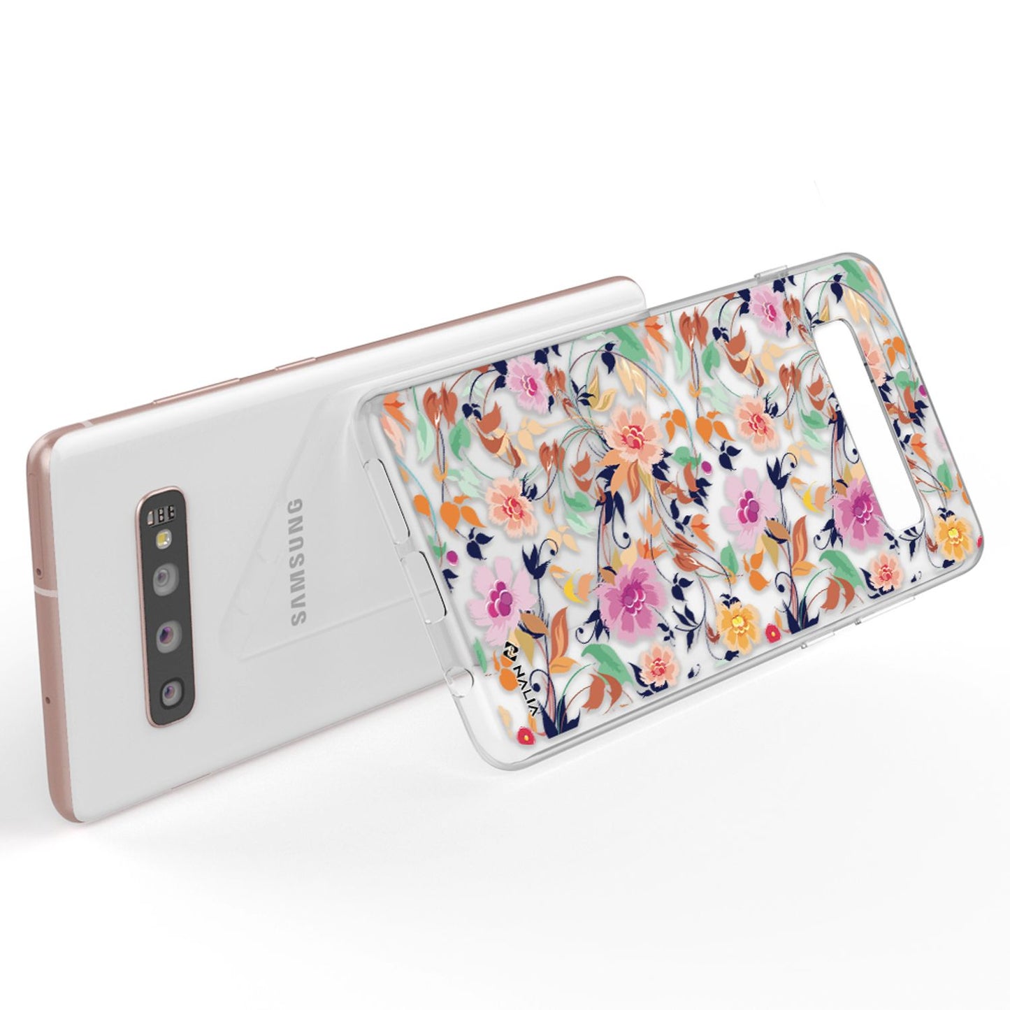 NALIA Handyhülle kompatibel mit Samsung Galaxy S10 Plus, Slim Silikon Hülle Motiv Case Cover Crystal Schutzhülle Durchsichtig Etui Handy-Tasche Backcover Transparent Bumper