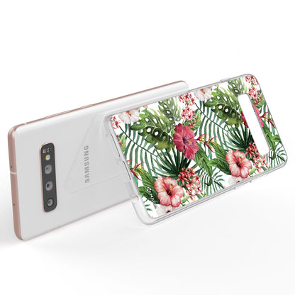 NALIA Handyhülle kompatibel mit Samsung Galaxy S10 Plus, Slim Silikon Hülle Motiv Case Cover Crystal Schutzhülle Durchsichtig Etui Handy-Tasche Backcover Transparent Bumper