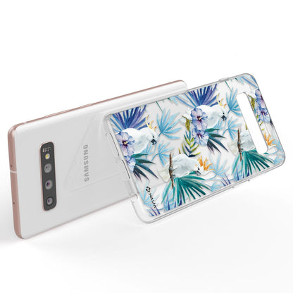 NALIA Handyhülle kompatibel mit Samsung Galaxy S10 Plus, Slim Silikon Hülle Motiv Case Cover Crystal Schutzhülle Durchsichtig Etui Handy-Tasche Backcover Transparent Bumper