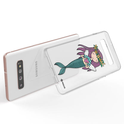 NALIA Handyhülle kompatibel mit Samsung Galaxy S10 Plus, Slim Silikon Hülle Motiv Case Cover Crystal Schutzhülle Durchsichtig Etui Handy-Tasche Backcover Transparent Bumper