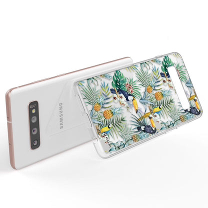 NALIA Handyhülle kompatibel mit Samsung Galaxy S10 Plus, Slim Silikon Hülle Motiv Case Cover Crystal Schutzhülle Durchsichtig Etui Handy-Tasche Backcover Transparent Bumper