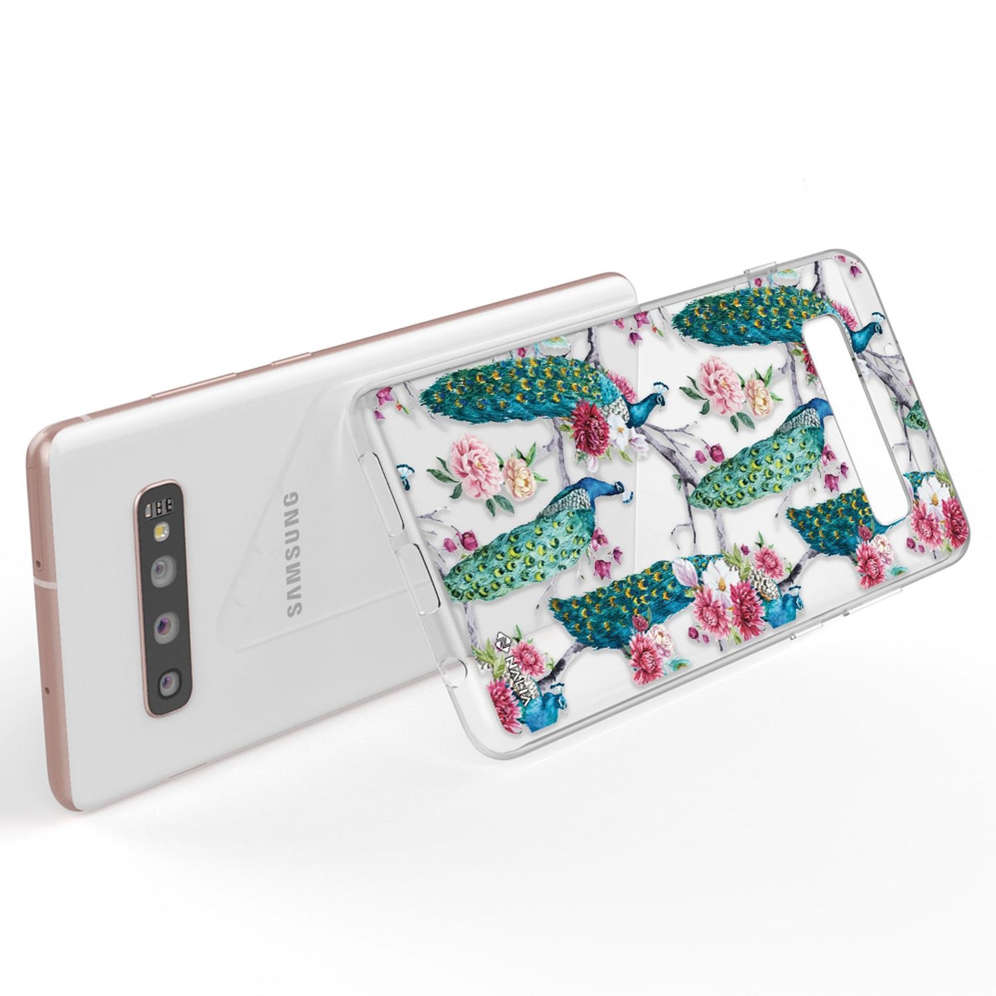 NALIA Handyhülle kompatibel mit Samsung Galaxy S10 Plus, Slim Silikon Hülle Motiv Case Cover Crystal Schutzhülle Durchsichtig Etui Handy-Tasche Backcover Transparent Bumper