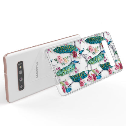 NALIA Handyhülle kompatibel mit Samsung Galaxy S10 Plus, Slim Silikon Hülle Motiv Case Cover Crystal Schutzhülle Durchsichtig Etui Handy-Tasche Backcover Transparent Bumper