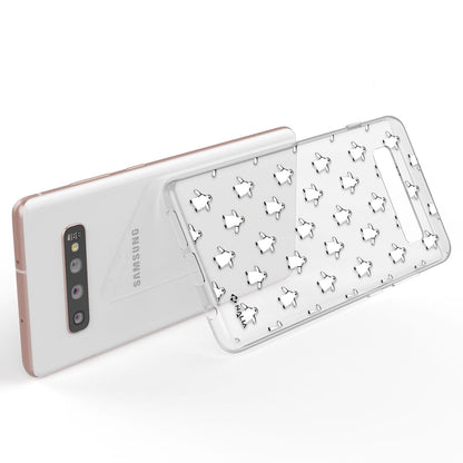 NALIA Handyhülle kompatibel mit Samsung Galaxy S10 Plus, Slim Silikon Hülle Motiv Case Cover Crystal Schutzhülle Durchsichtig Etui Handy-Tasche Backcover Transparent Bumper