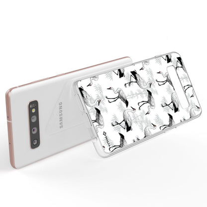 NALIA Handyhülle kompatibel mit Samsung Galaxy S10 Plus, Slim Silikon Hülle Motiv Case Cover Crystal Schutzhülle Durchsichtig Etui Handy-Tasche Backcover Transparent Bumper