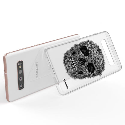NALIA Handyhülle kompatibel mit Samsung Galaxy S10 Plus, Slim Silikon Hülle Motiv Case Cover Crystal Schutzhülle Durchsichtig Etui Handy-Tasche Backcover Transparent Bumper