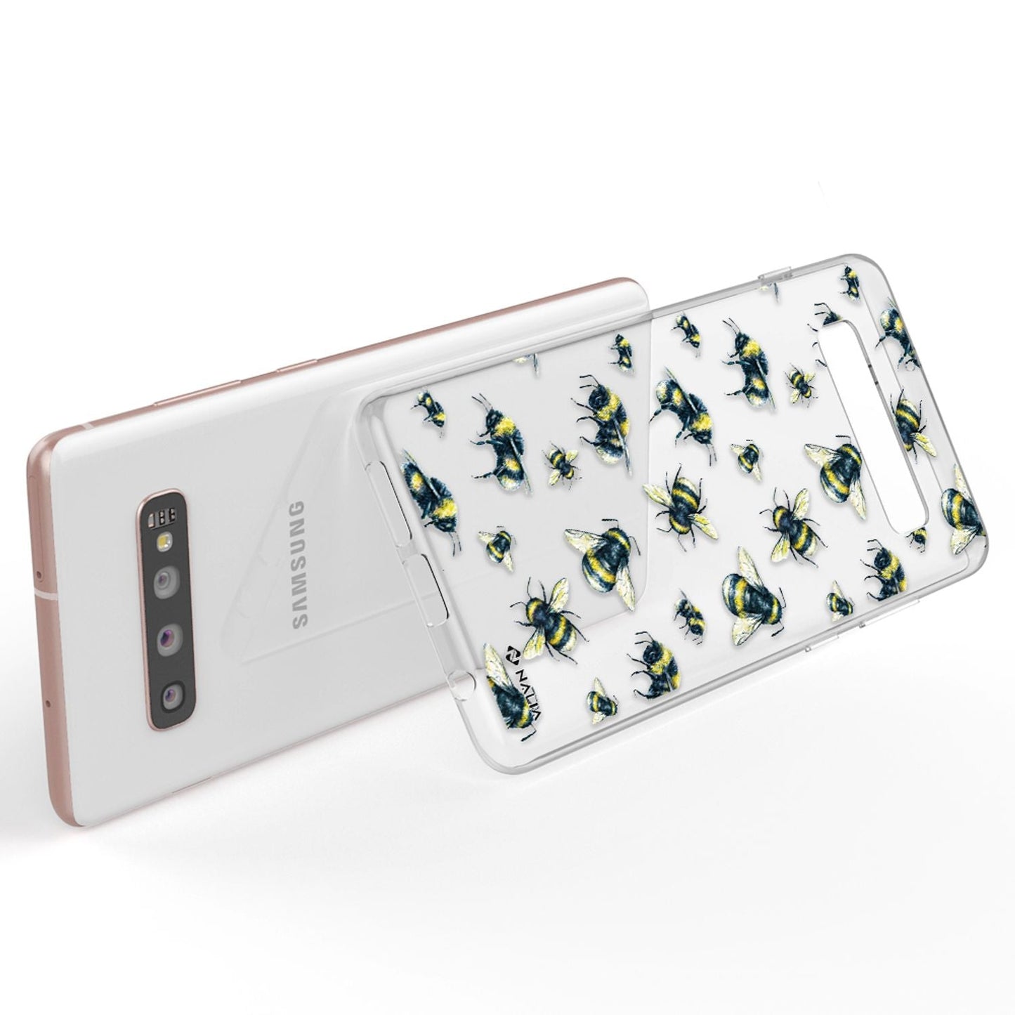 NALIA Handyhülle kompatibel mit Samsung Galaxy S10 Plus, Slim Silikon Hülle Motiv Case Cover Crystal Schutzhülle Durchsichtig Etui Handy-Tasche Backcover Transparent Bumper