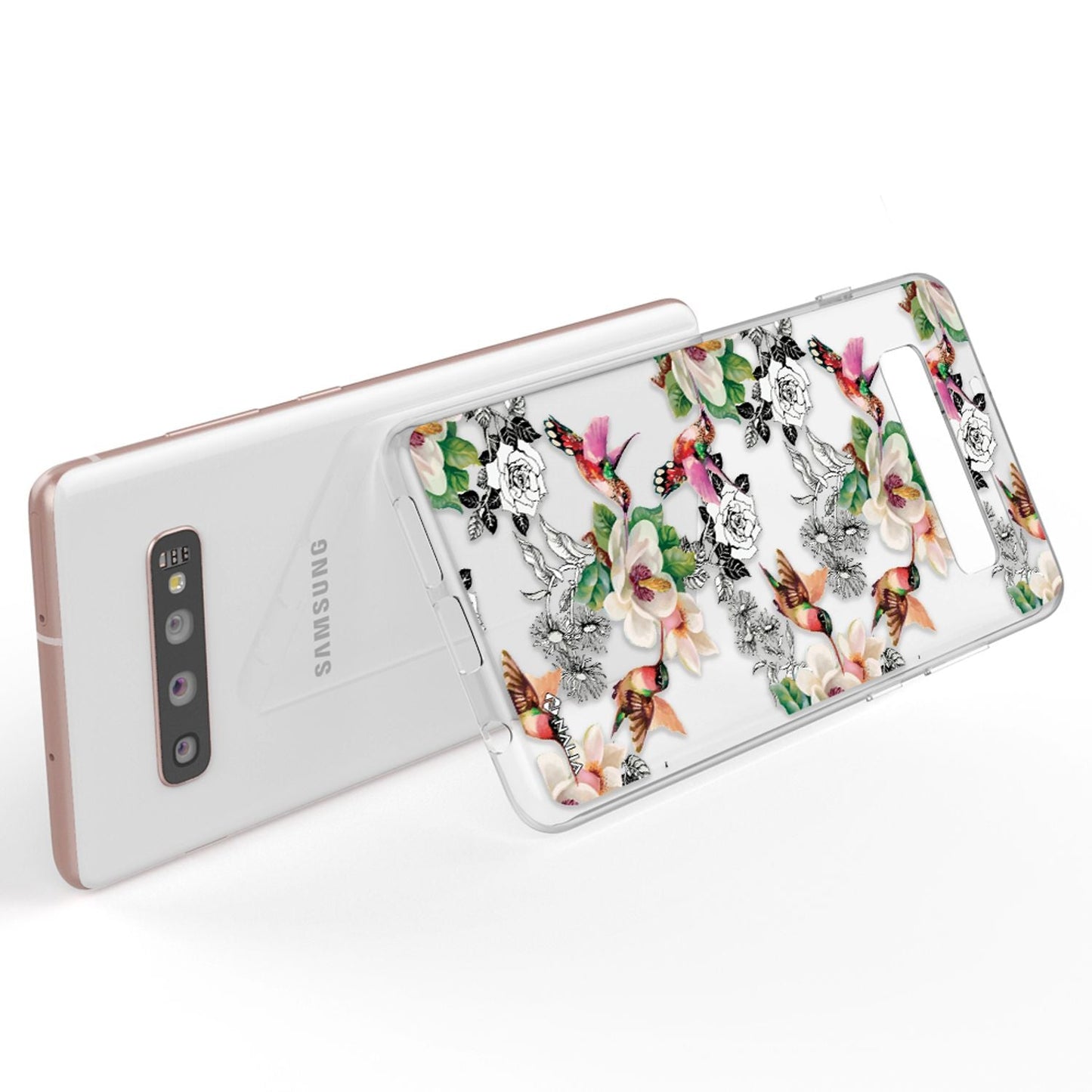NALIA Handyhülle kompatibel mit Samsung Galaxy S10 Plus, Slim Silikon Hülle Motiv Case Cover Crystal Schutzhülle Durchsichtig Etui Handy-Tasche Backcover Transparent Bumper