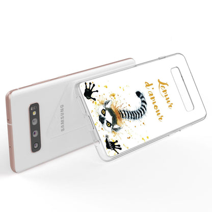 NALIA Handyhülle kompatibel mit Samsung Galaxy S10 Plus, Slim Silikon Hülle Motiv Case Cover Crystal Schutzhülle Durchsichtig Etui Handy-Tasche Backcover Transparent Bumper