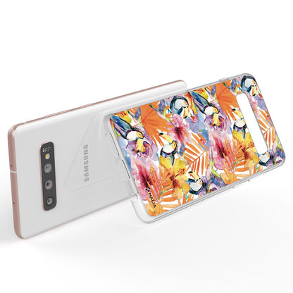 NALIA Handyhülle kompatibel mit Samsung Galaxy S10 Plus, Slim Silikon Hülle Motiv Case Cover Crystal Schutzhülle Durchsichtig Etui Handy-Tasche Backcover Transparent Bumper