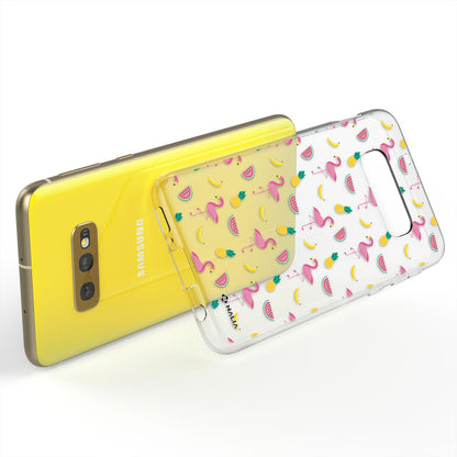 NALIA Handyhülle kompatibel mit Samsung Galaxy S10e, Slim Silikon Hülle Motiv Case Cover Crystal Schutzhülle, Durchsichtig Etui Handy-Tasche Backcover Transparent Bumper