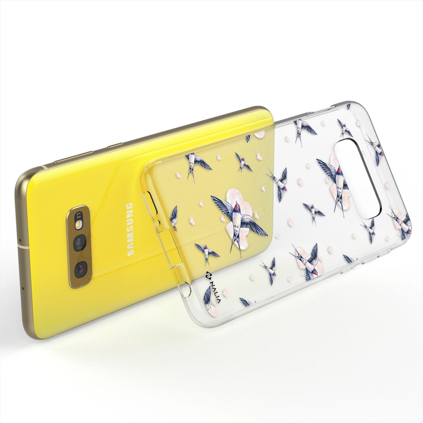 NALIA Handyhülle kompatibel mit Samsung Galaxy S10e, Slim Silikon Hülle Motiv Case Cover Crystal Schutzhülle, Durchsichtig Etui Handy-Tasche Backcover Transparent Bumper