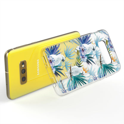 NALIA Handyhülle kompatibel mit Samsung Galaxy S10e, Slim Silikon Hülle Motiv Case Cover Crystal Schutzhülle, Durchsichtig Etui Handy-Tasche Backcover Transparent Bumper