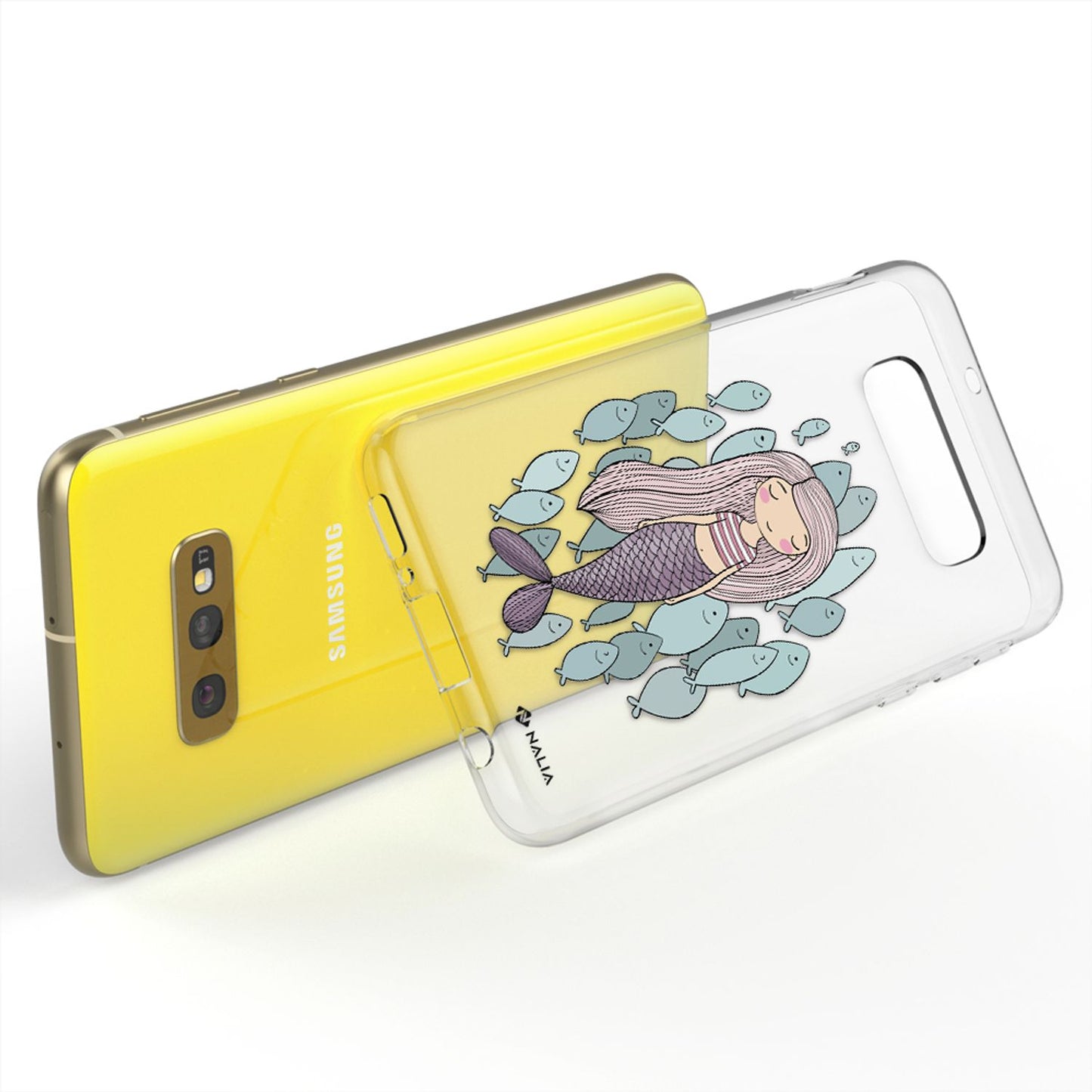 NALIA Handyhülle kompatibel mit Samsung Galaxy S10e, Slim Silikon Hülle Motiv Case Cover Crystal Schutzhülle, Durchsichtig Etui Handy-Tasche Backcover Transparent Bumper