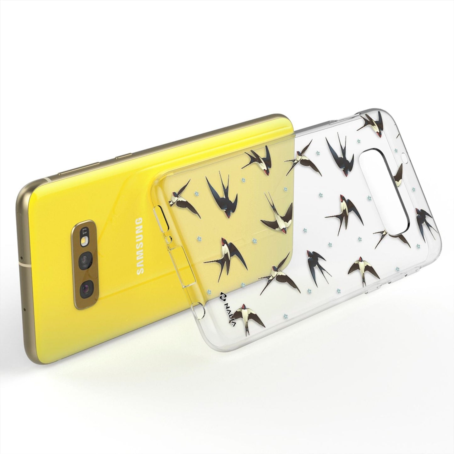 NALIA Handyhülle kompatibel mit Samsung Galaxy S10e, Slim Silikon Hülle Motiv Case Cover Crystal Schutzhülle, Durchsichtig Etui Handy-Tasche Backcover Transparent Bumper