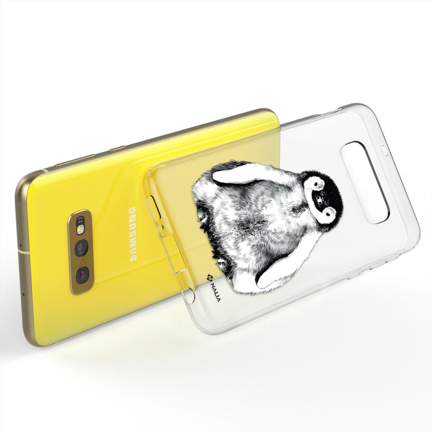 NALIA Handyhülle kompatibel mit Samsung Galaxy S10e, Slim Silikon Hülle Motiv Case Cover Crystal Schutzhülle, Durchsichtig Etui Handy-Tasche Backcover Transparent Bumper