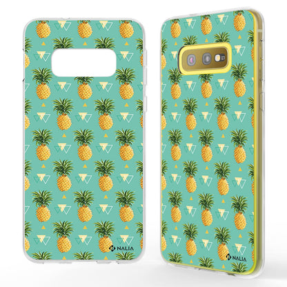 NALIA Handyhülle kompatibel mit Samsung Galaxy S10e, Slim Silikon Hülle Motiv Case Cover Crystal Schutzhülle, Durchsichtig Etui Handy-Tasche Backcover Transparent Bumper