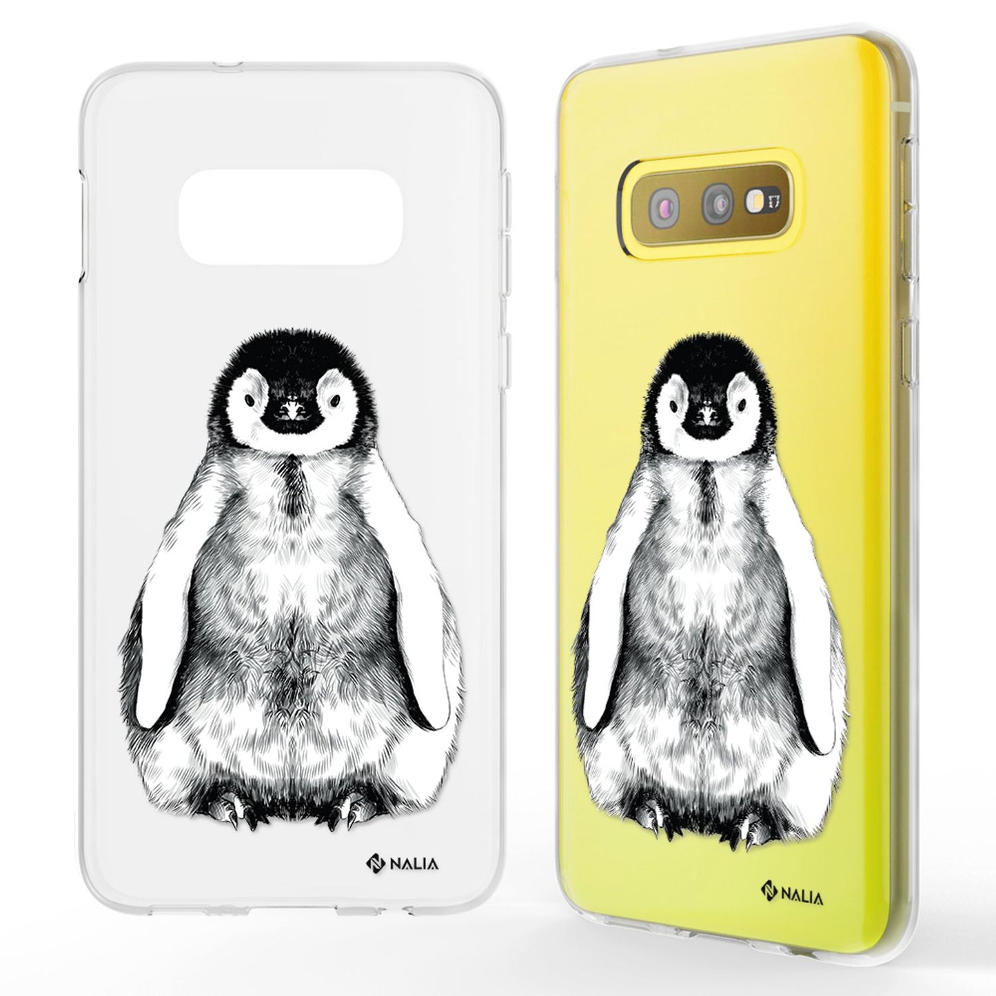 NALIA Handyhülle kompatibel mit Samsung Galaxy S10e, Slim Silikon Hülle Motiv Case Cover Crystal Schutzhülle, Durchsichtig Etui Handy-Tasche Backcover Transparent Bumper