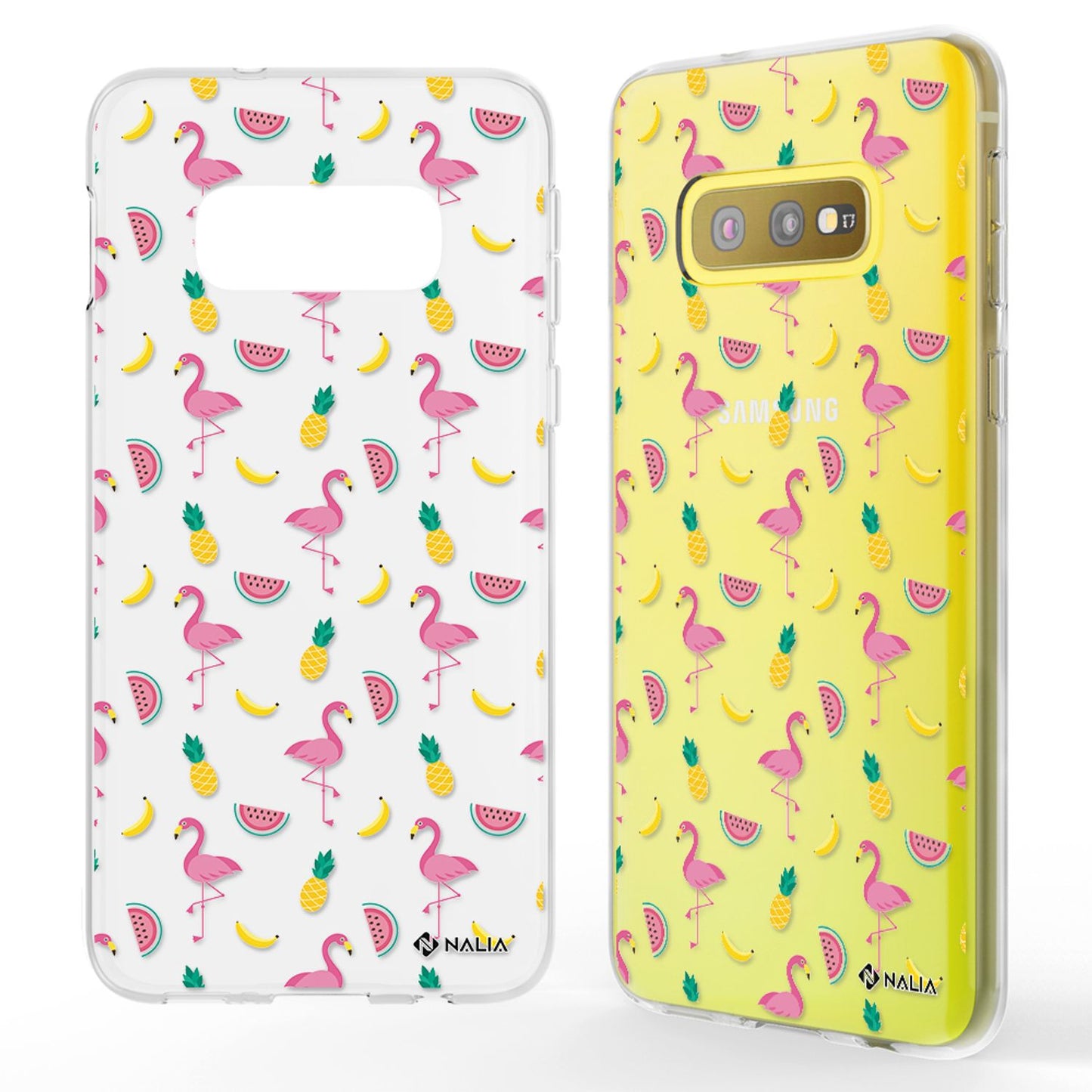 NALIA Handyhülle kompatibel mit Samsung Galaxy S10e, Slim Silikon Hülle Motiv Case Cover Crystal Schutzhülle, Durchsichtig Etui Handy-Tasche Backcover Transparent Bumper