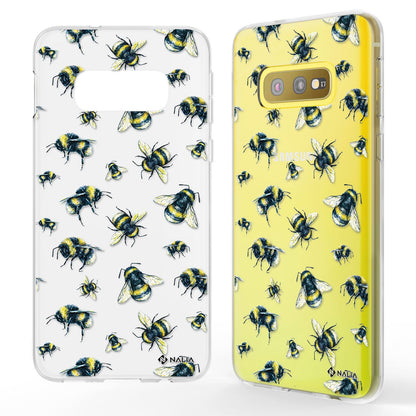 NALIA Handyhülle kompatibel mit Samsung Galaxy S10e, Slim Silikon Hülle Motiv Case Cover Crystal Schutzhülle, Durchsichtig Etui Handy-Tasche Backcover Transparent Bumper