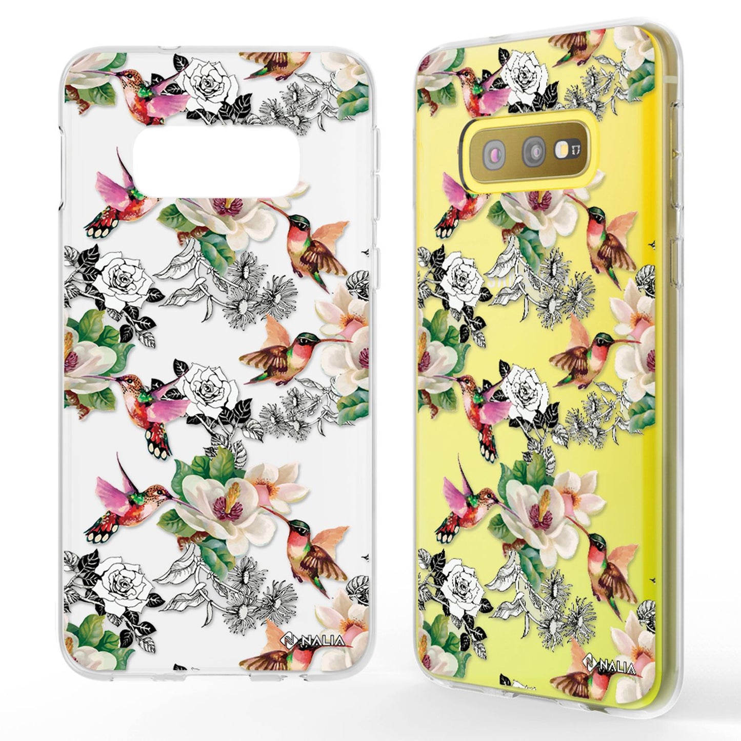 NALIA Handyhülle kompatibel mit Samsung Galaxy S10e, Slim Silikon Hülle Motiv Case Cover Crystal Schutzhülle, Durchsichtig Etui Handy-Tasche Backcover Transparent Bumper