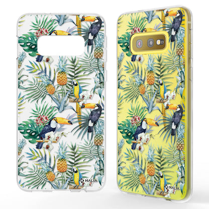 NALIA Handyhülle kompatibel mit Samsung Galaxy S10e, Slim Silikon Hülle Motiv Case Cover Crystal Schutzhülle, Durchsichtig Etui Handy-Tasche Backcover Transparent Bumper
