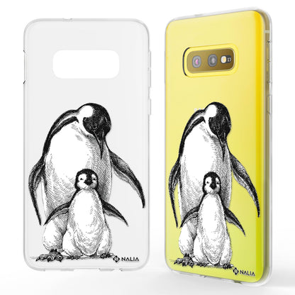 NALIA Handyhülle kompatibel mit Samsung Galaxy S10e, Slim Silikon Hülle Motiv Case Cover Crystal Schutzhülle, Durchsichtig Etui Handy-Tasche Backcover Transparent Bumper