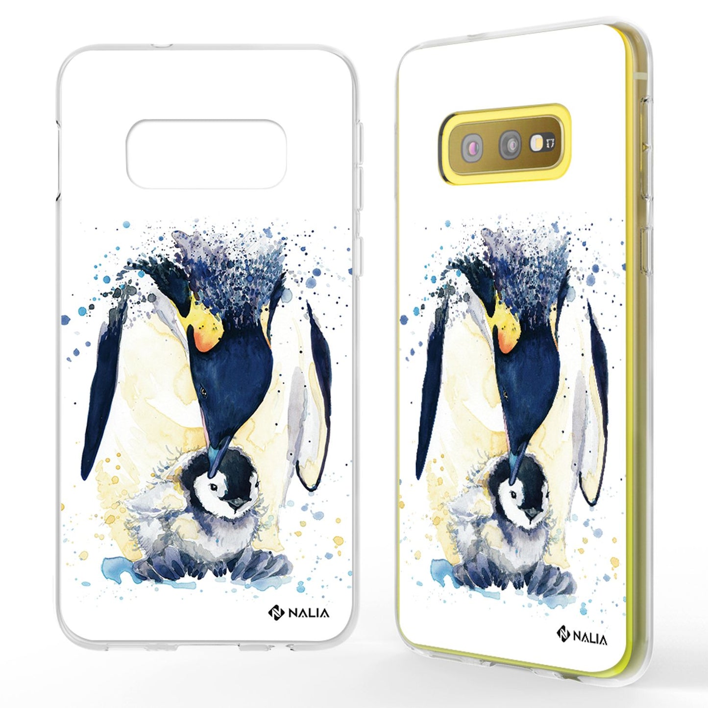 NALIA Handyhülle kompatibel mit Samsung Galaxy S10e, Slim Silikon Hülle Motiv Case Cover Crystal Schutzhülle, Durchsichtig Etui Handy-Tasche Backcover Transparent Bumper