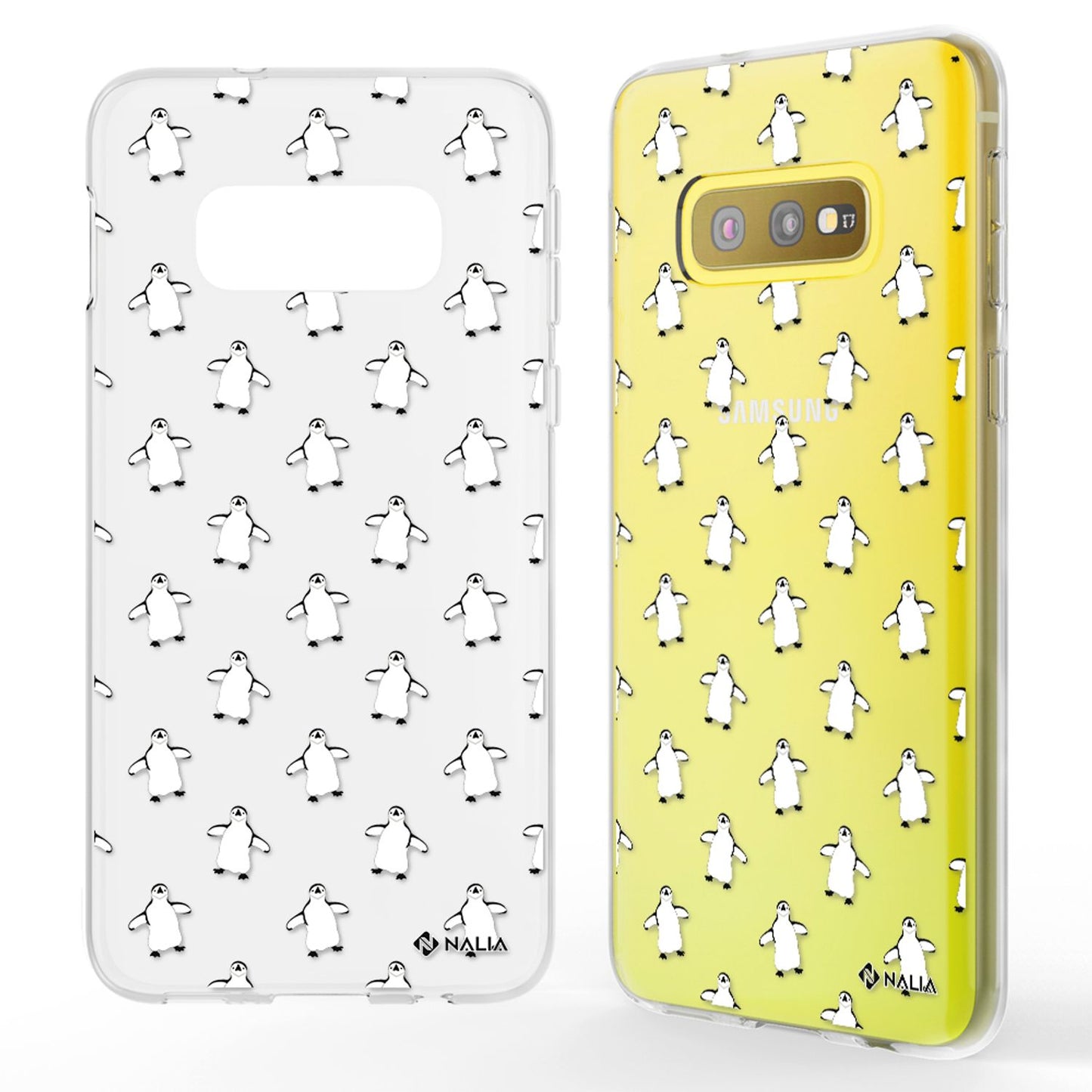 NALIA Handyhülle kompatibel mit Samsung Galaxy S10e, Slim Silikon Hülle Motiv Case Cover Crystal Schutzhülle, Durchsichtig Etui Handy-Tasche Backcover Transparent Bumper