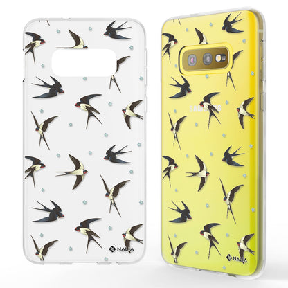NALIA Handyhülle kompatibel mit Samsung Galaxy S10e, Slim Silikon Hülle Motiv Case Cover Crystal Schutzhülle, Durchsichtig Etui Handy-Tasche Backcover Transparent Bumper